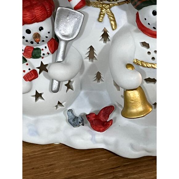 PartyLite Snowman Tealight Holder Luminary w/ Box Christmas Candle Decor RETIRED - Picture 10 of 16
